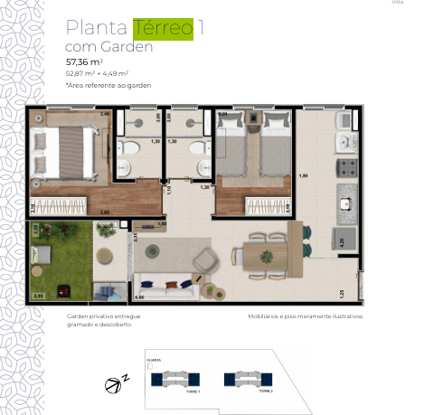 Planta Térreo com Garden